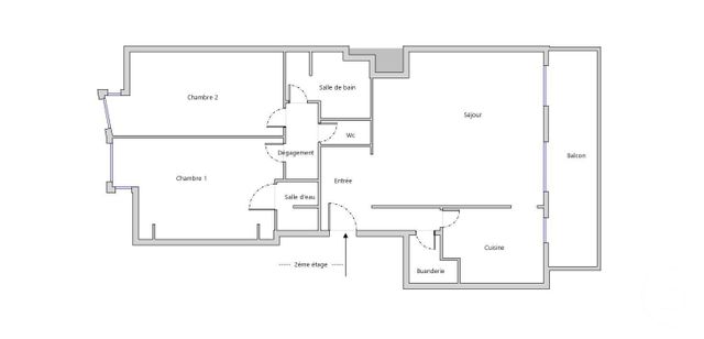 Appartement F3 à vendre - 3 pièces - 72.0 m2 - BOULOGNE BILLANCOURT - 92 - ILE-DE-FRANCE - Century 21 Via Conseil 16Ème