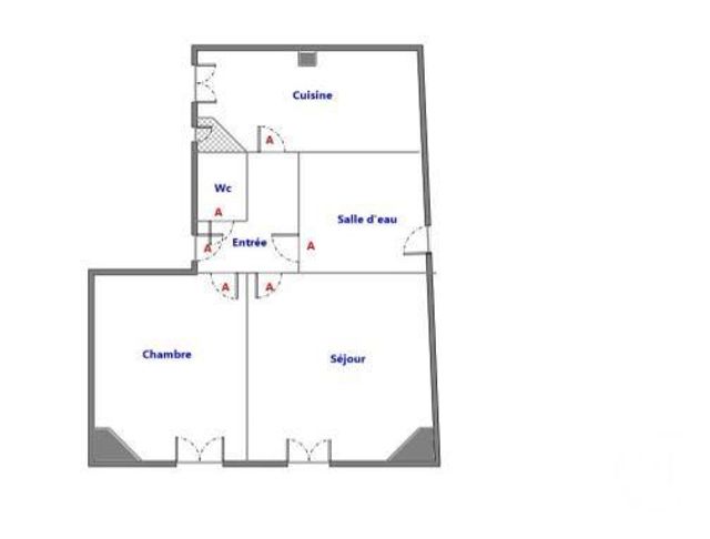 Appartement F2 à louer - 2 pièces - 38.62 m2 - PARIS - 75016 - ILE-DE-FRANCE - Century 21 Via Conseil 16Ème